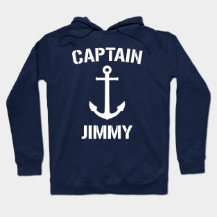 Nautical Captain Jimmy Personalized Boat Anchor Hoodie